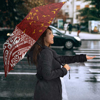 Tonga Language Week Umbrella Ngatu Pattern and Tongan Alphabet LT03 - Polynesian Pride