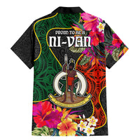 Penama Day Family Matching Mermaid Dress and Hawaiian Shirt Proud To Be A Ni-Van Beauty Pacific Flower LT03 - Polynesian Pride