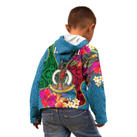 Sanma Day Kid Hoodie Proud To Be A Ni-Van Beauty Pacific Flower LT03 - Polynesian Pride
