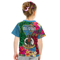 Sanma Day Kid T Shirt Proud To Be A Ni-Van Beauty Pacific Flower LT03 - Polynesian Pride