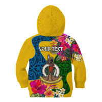 Personalised Malampa Day Kid Hoodie Proud To Be A Ni-Van Beauty Pacific Flower LT03 - Polynesian Pride