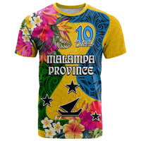 Personalised Malampa Day T Shirt Proud To Be A Ni-Van Beauty Pacific Flower LT03 Yellow - Polynesian Pride