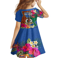 Tafea Day Family Matching Long Sleeve Bodycon Dress and Hawaiian Shirt Proud To Be A Ni-Van Beauty Pacific Flower LT03 - Polynesian Pride