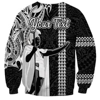 Custom Hawaii Lanai Island Sweatshirt Hawaiian King and Kakau Symbols Abstract Shoulder Tattoo LT03 - Polynesian Pride