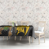 Hawaii Niihau Island Tablecloth Hawaiian Warrior and Kakau Symbols Abstract Tattoo LT03 - Polynesian Pride