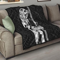 Hawaii Niihau Island Quilt Hawaiian King and Kakau Symbols Abstract Shoulder Tattoo LT03 - Polynesian Pride