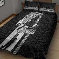 Hawaii Niihau Island Quilt Bed Set Hawaiian King and Kakau Symbols Abstract Shoulder Tattoo LT03 - Polynesian Pride