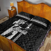 Hawaii Niihau Island Quilt Bed Set Hawaiian King and Kakau Symbols Abstract Shoulder Tattoo LT03 - Polynesian Pride
