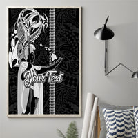 Custom Hawaii Niihau Island Canvas Wall Art Hawaiian King and Kakau Symbols Abstract Shoulder Tattoo LT03 - Polynesian Pride