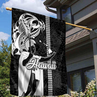 Hawaii Oahu Island Garden Flag Hawaiian King and Kakau Symbols Abstract Shoulder Tattoo LT03 - Polynesian Pride