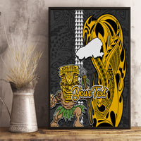 Custom Hawaii Kahoolawe Island Canvas Wall Art Hawaiian Warrior and Kakau Symbols Abstract Tattoo LT03 - Polynesian Pride