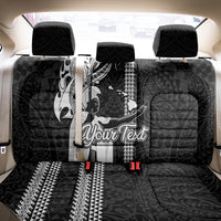Custom Hawaii Kahoolawe Island Back Car Seat Cover Hawaiian King and Kakau Symbols Abstract Shoulder Tattoo LT03 - Polynesian Pride