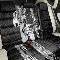 Custom Hawaii Kahoolawe Island Back Car Seat Cover Hawaiian King and Kakau Symbols Abstract Shoulder Tattoo LT03 - Polynesian Pride