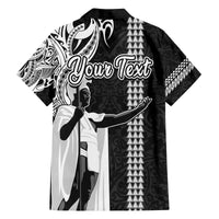 Custom Hawaii Kahoolawe Island Family Matching Tank Maxi Dress and Hawaiian Shirt Hawaiian King and Kakau Symbols Abstract Shoulder Tattoo LT03 - Polynesian Pride