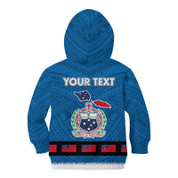 Samoa Merry Christmas Kid Hoodie Santa Suit Style With Tatau Tattoo Pattern