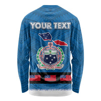 Samoa Merry Christmas Long Sleeve Shirt Santa Suit Style With Tatau Tattoo Pattern