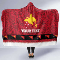 Papua New Guinea Merry Christmas Hooded Blanket Santa Suit Style With Melanesian Pattern LT03 One Size Red - Polynesian Pride