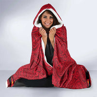 Papua New Guinea Merry Christmas Hooded Blanket Santa Suit Style With Melanesian Pattern LT03 - Polynesian Pride