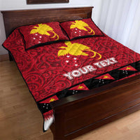 Papua New Guinea Merry Christmas Quilt Bed Set Santa Suit Style With Melanesian Pattern LT03 - Polynesian Pride