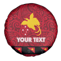 Papua New Guinea Merry Christmas Spare Tire Cover Santa Suit Style With Melanesian Pattern LT03 - Polynesian Pride