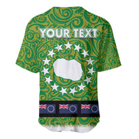 Cook Islands Merry Christmas Baseball Jersey Santa Suit Style With Polynesian Pattern