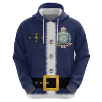 Niue Merry Christmas Hoodie Santa Suit Style With Hiapo Pattern
