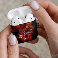 Guam Tribal Chamorro AirPods Case Polynesian Shark with Plumeria and Sea Vibe LT03 - Polynesian Pride