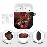 Guam Tribal Chamorro AirPods Case Polynesian Shark with Plumeria and Sea Vibe LT03 - Polynesian Pride