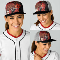 Guam Tribal Chamorro Baseball Net Cap Polynesian Shark with Plumeria and Sea Vibe LT03 - Polynesian Pride