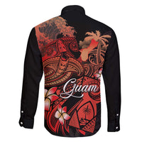 Guam Tribal Chamorro Family Matching Summer Maxi Dress and Hawaiian Shirt Polynesian Shark with Plumeria and Sea Vibe - Polynesian Pride