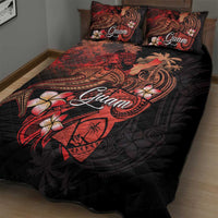 Guam Tribal Chamorro Quilt Bed Set Polynesian Shark with Plumeria and Sea Vibe LT03 - Polynesian Pride