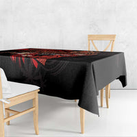 Guam Tribal Chamorro Tablecloth Polynesian Shark with Plumeria and Sea Vibe LT03 - Polynesian Pride