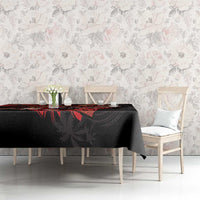 Guam Tribal Chamorro Tablecloth Polynesian Shark with Plumeria and Sea Vibe LT03 - Polynesian Pride