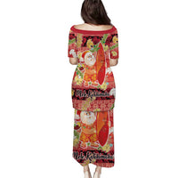 Hawaii Santa Mele Kalikimaka Puletasi Tropical Puakenikeni Lei with Polynesian Tribal Pattern LT03 - Polynesian Pride