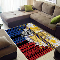 Hawaii Lutheran High School Area Rug Kakau Pattern Splash Style LT03 - Polynesian Pride