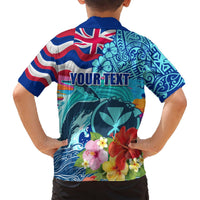 Hawaii Race For Whales Hawaiian Shirt Flag and Polynesian Hibiscus LT03 - Polynesian Pride