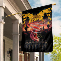 Australia ANZAC Day Garden Flag Forever in My Thoughts LT03 House Flag Black - Polynesian Pride