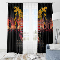 Australia ANZAC Day Window Curtain Forever in My Thoughts LT03 - Polynesian Pride