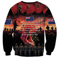 New Zealand ANZAC Day Sweatshirt Forever in My Thoughts LT03 - Polynesian Pride
