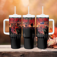 New Zealand ANZAC Day Tumbler With Handle Forever in My Thoughts LT03 - Polynesian Pride
