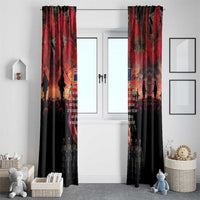New Zealand ANZAC Day Window Curtain Forever in My Thoughts LT03 - Polynesian Pride