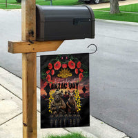 Australia ANZAC Day Garden Flag Kangaroo and Koala Soldier - Forever in My Thoughts LT03 - Polynesian Pride