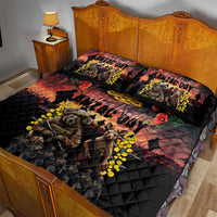 Australia ANZAC Day Quilt Bed Set Kangaroo and Koala Soldier - Forever in My Thoughts LT03 - Polynesian Pride