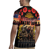 Australia ANZAC Day Rugby Jersey Kangaroo and Koala Soldier - Forever in My Thoughts LT03 - Polynesian Pride