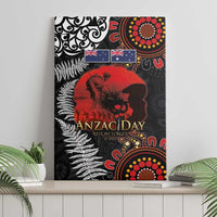 Australia and New Zealand ANZAC Day Canvas Wall Art Aboriginal and Maori Art Pattern - Gallipoli Lest We Forget LT03 - Polynesian Pride