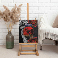 Australia and New Zealand ANZAC Day Canvas Wall Art Aboriginal and Maori Art Pattern - Gallipoli Lest We Forget LT03 - Polynesian Pride