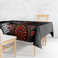 Australia and New Zealand Together Tablecloth Aboriginal and Maori Art Tattoo LT03 - Polynesian Pride