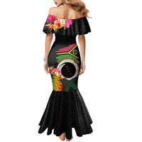 Vanuatu Selebretem 44th Indipendens Dei Mermaid Dress Sand Drawing Turtle Melanesian Vibes LT03 - Polynesian Pride