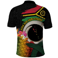 Vanuatu Selebretem 44th Indipendens Dei Polo Shirt Sand Drawing Turtle Melanesian Vibes