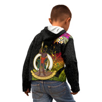 Vanuatu Ni-Van Kid Hoodie Coat of Arms Sand Drawing